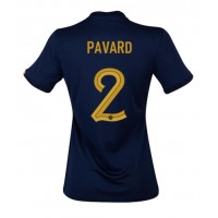 Camiseta Francia Benjamin Pavard #2 Primera Equipación Replica Mundial 2022 para mujer mangas cortas